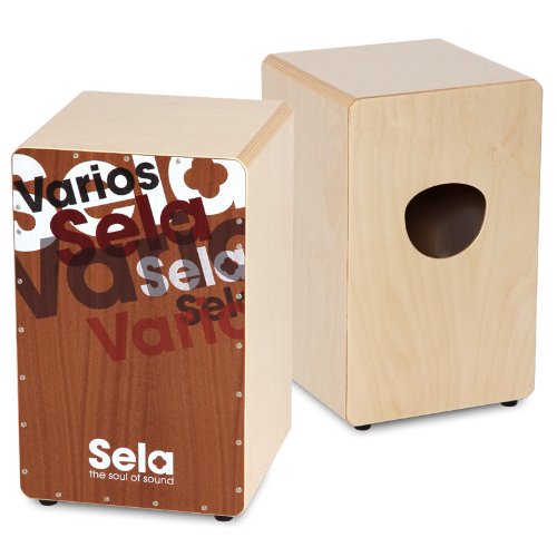 Sela SE 013 Varios Design Snare Cajon mit Sela Snare System, geeignet für Anfänger und Fortgeschrittene, Made in Germany von Sela