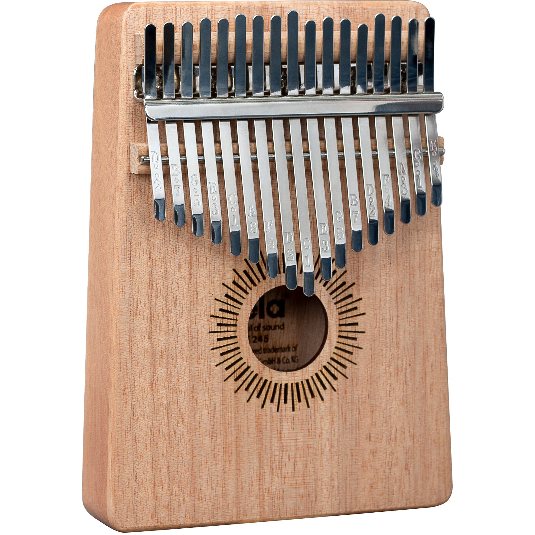 Sela SE 245 17-Note Mahogany Kalimba with Pouch (Natural) von Sela