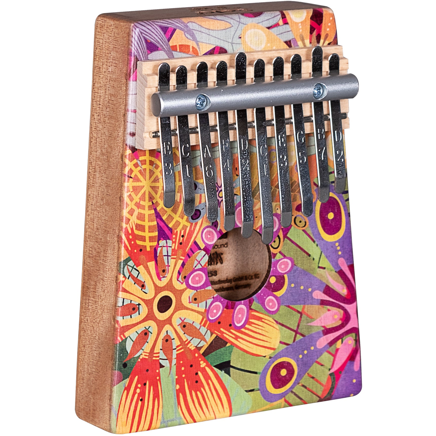 Sela SE 258 Art Series Kalimba 10 Flower Power with Protective Cover Sela SE 258 Art Series Kalimba 10 Flower Power with Protective Cover von Sela