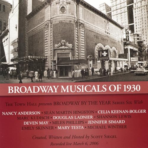 Broadway Musicals Of 1930 (With Emily Skinner/Celia Keenan/Bolger/Marc Kudisch) von Select O Hits