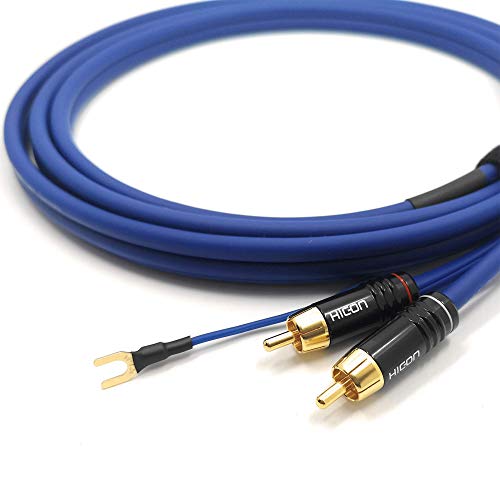 Phonokabel 1m Sommer Cable 2 x 0,35mm² Audiokabel geschirmt + 1 x 0,35mm² extra Lange Masseleitung vergoldete Stecker - SC81-K3-0100 von Selected Cable