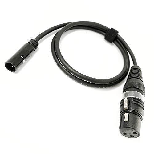 Selected Cable 1m Adapterkabel Mini-XLR 3pol Audio auf XLR für BMPCC 4K 6K Mikrofonkabel - SC-AK-mXLR-XLR-0100 von Selected Cable