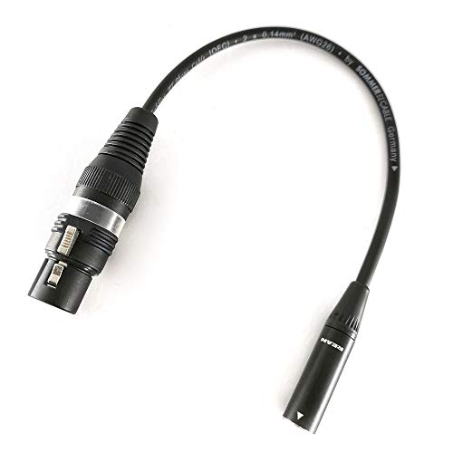 Selected Cable 50cm Mini -XLR Male auf XLR Female für Blackmagic 6K 4K BMPCC Audio- Mikrofon Kabel SC-AK-mXLR-XLR - 0,5m / 1.64 ft von Selected Cable