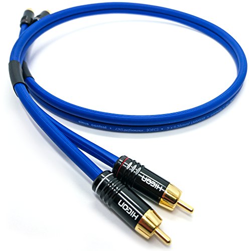 Selected Cable 75cm Cinchkabel HiFi-Stereo Kabel 2X 0,35mm² Sinus Control 0,75m - SC81-06-K-0075 von Selected Cable