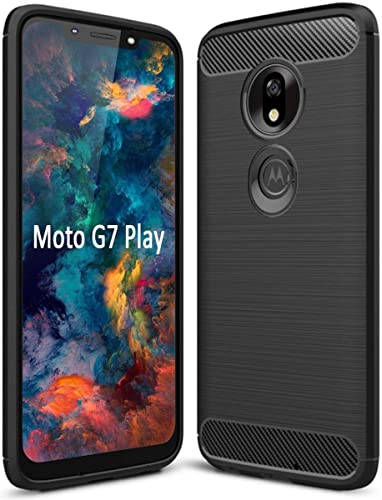 For Motorola G7 Play Brushed TPU Case Black von Selected by GSMpunt.nl