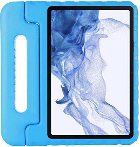 Für Samsung Galaxy Tab S8 Plus Kinder Tablet Hülle mit Griff Blau von Selected by GSMpunt.nl