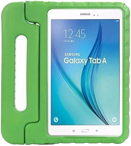 Kinder Tablet Hülle mit Griff Grün Geeignet für Samsung Galaxy Tab A 10.1 (2016) - Tablet Hülle Kinderfreundlich - Schutzhülle für Kinder - Shockproof - mit Ständer - Sturzschutz von Selected by GSMpunt.nl