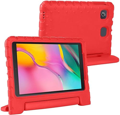 Kinder Tablet Hülle mit Griff Rot Passend für Samsung Galaxy Tab A 10.1 (2016) - Tablet Hülle Kinderfreundlich - Schutzhülle für Kinder - Shockproof - mit Ständer - Sturzschutz von Selected by GSMpunt.nl