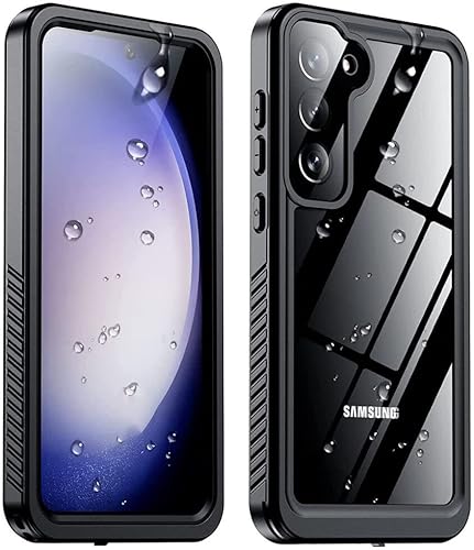 SBG für Samsung Galaxy S23 Wasserdichte Hülle Stoßfest Schwarz von Selected by GSMpunt.nl