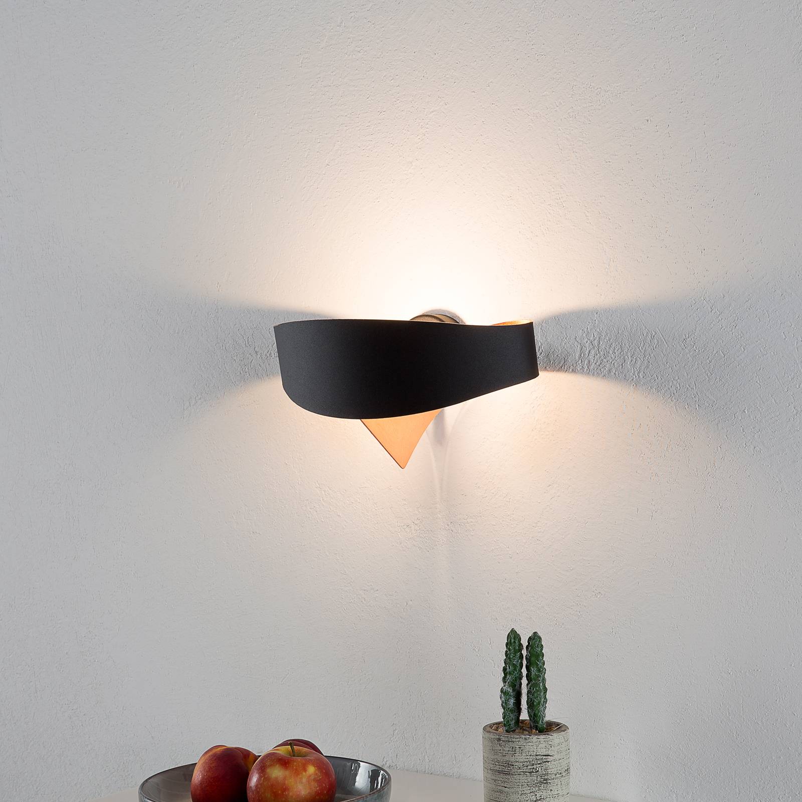 Innen kupferfarben - LED-Wandleuchte Scudo Innen kupferfarben - LED-Wandleuchte Scudo von Selène