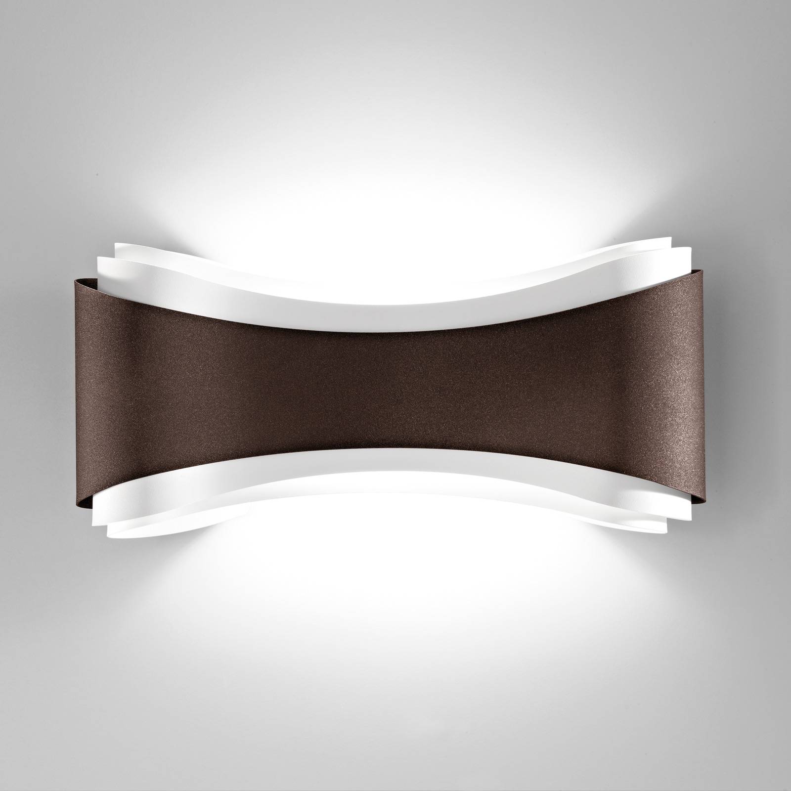 LED-Wandleuchte Ionica aus Stahl, bronze LED-Wandleuchte Ionica aus Stahl, bronze von Selène