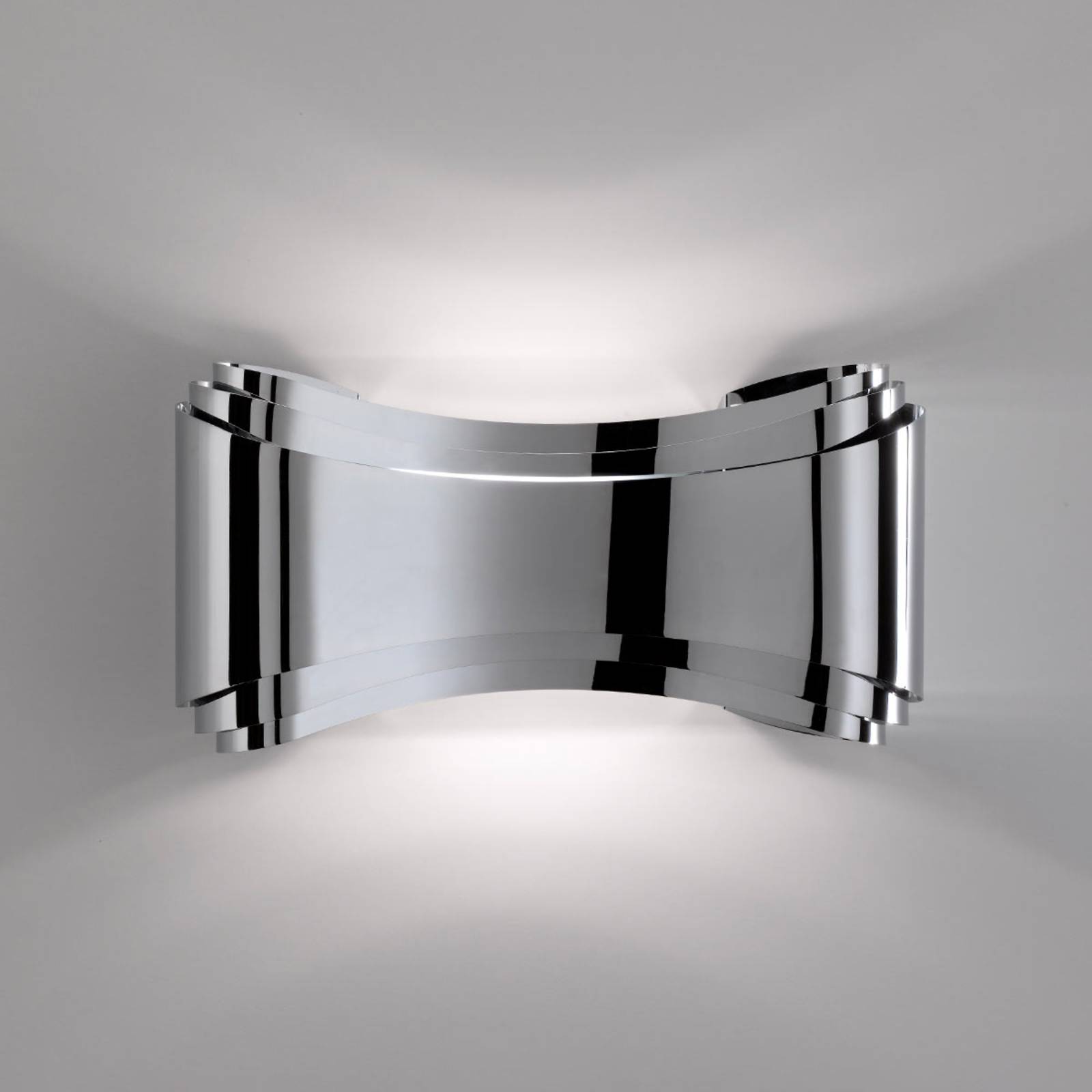 LED-Wandleuchte Ionica aus Stahl, chrom LED-Wandleuchte Ionica aus Stahl, chrom von Selène