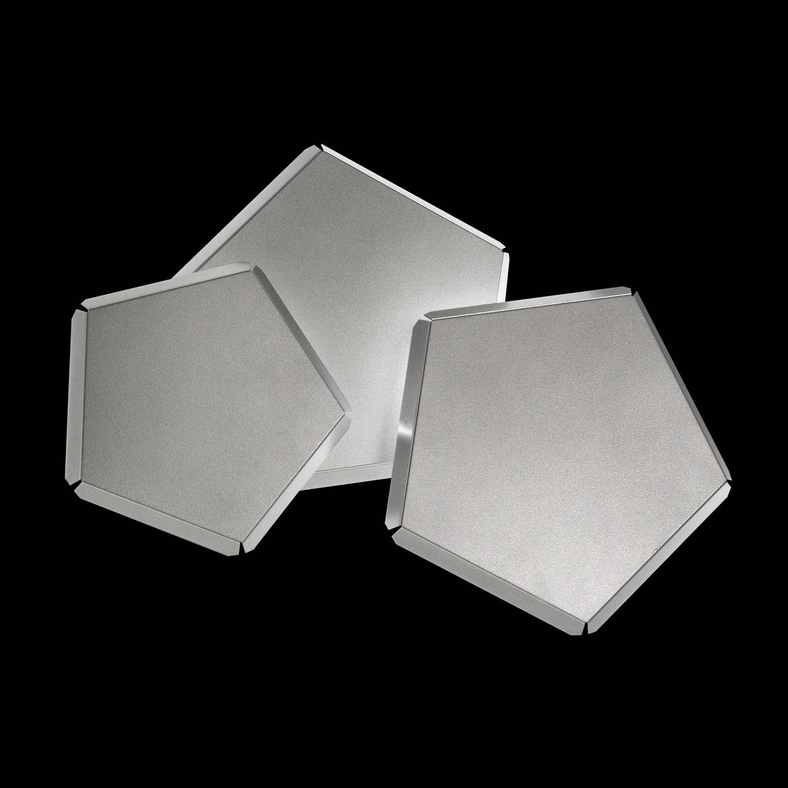 LED-Wandleuchte Pleiadi in Silber, dreiflammig LED-Wandleuchte Pleiadi in Silber, dreiflammig von Selène