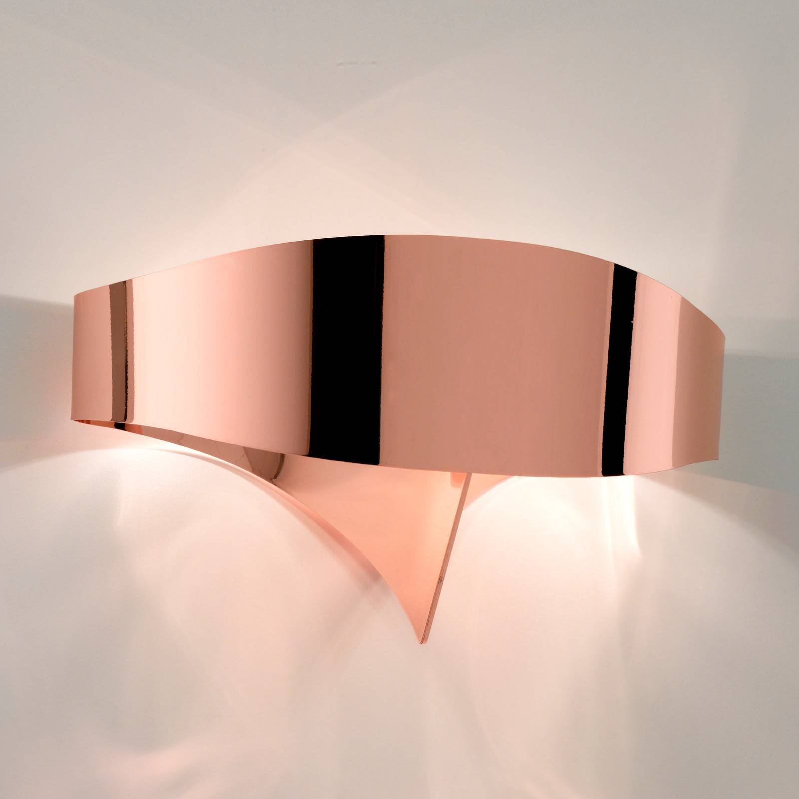 LED-Wandleuchte Scudo aus Stahl, kupfer LED-Wandleuchte Scudo aus Stahl, kupfer von Selène