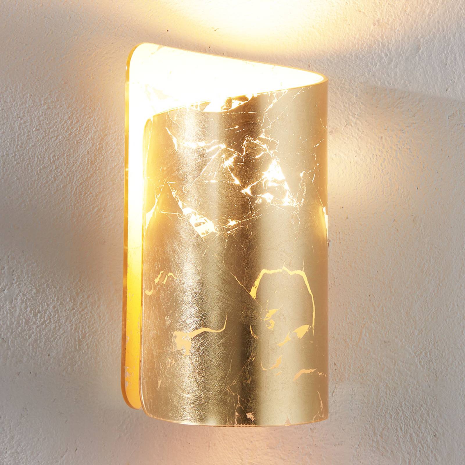 Wandleuchte Papiro, gold Wandleuchte Papiro, gold von Selène
