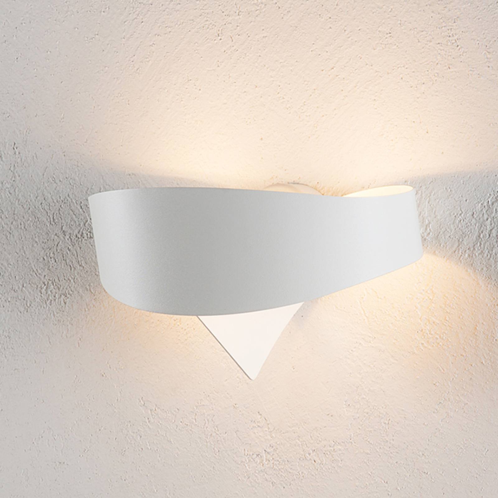 Weiße Designer-Wandleuchte Scudo Weiße Designer-Wandleuchte Scudo von Selène