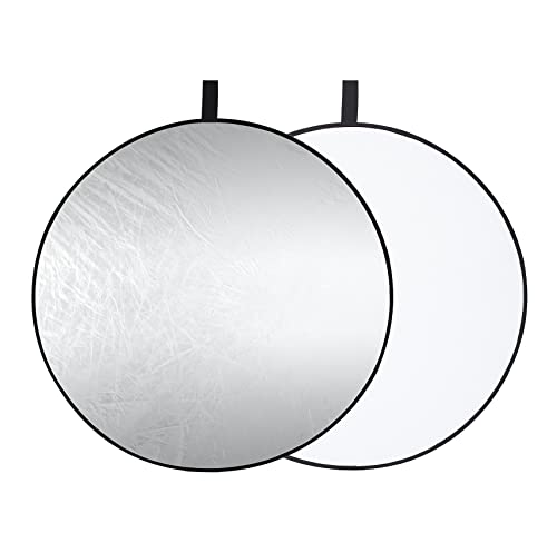 Selens Lichtreflektor Fotografie 30 cm Silber Weiß 2 in 1 zusammenklappbar tragbar rund für Fotostudio Video Innen- und Außenbeleuchtung Produktaufnahmen mit Tragetasche Selens Lichtreflektor Fotografie 30 cm Silber Weiß 2 in 1 zusammenklappbar tragbar rund für Fotostudio Video Innen- und Außenbeleuchtung Produktaufnahmen mit Tragetasche von Selens