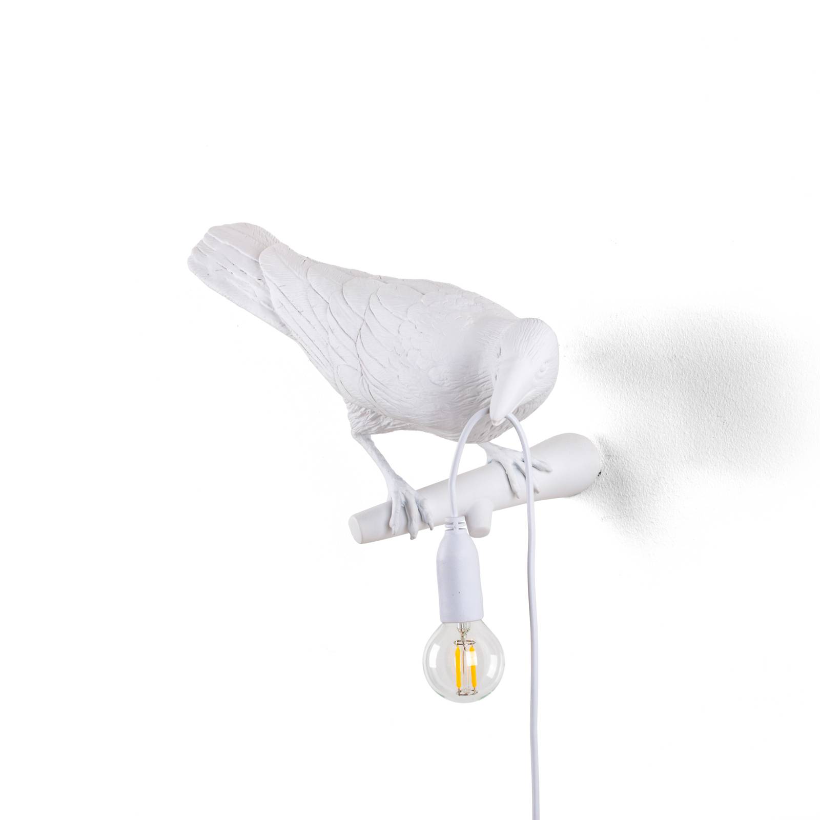 SELETTI Bird Lamp Dekoaußenwandlampe, rechts, weiß SELETTI Bird Lamp Dekoaußenwandlampe, rechts, weiß von Seletti