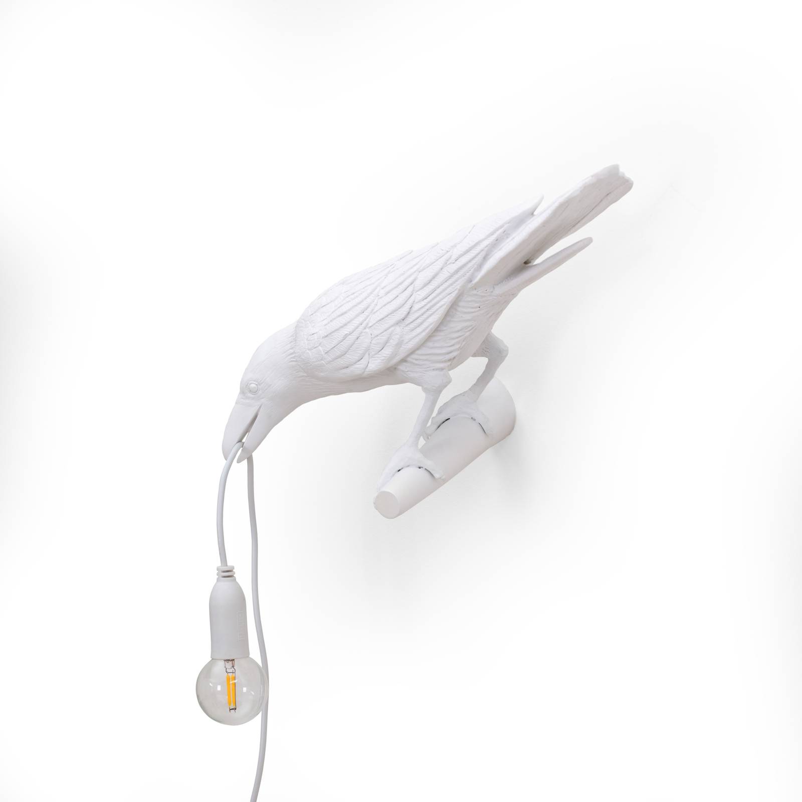 SELETTI Bird Lamp LED-Dekowandleuchte, links, weiß SELETTI Bird Lamp LED-Dekowandleuchte, links, weiß von Seletti