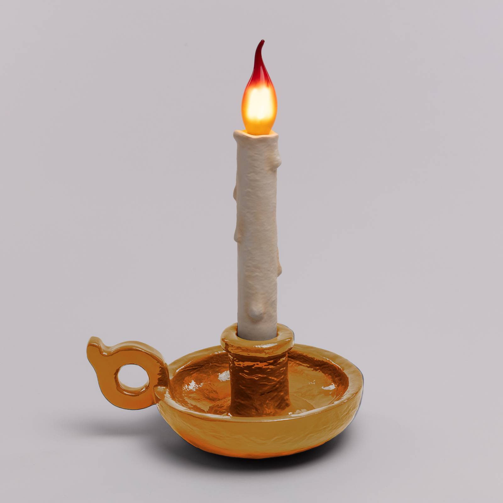 SELETTI Grimm Bugia Dekotischlampe Kerzenform gold SELETTI Grimm Bugia Dekotischlampe Kerzenform gold von Seletti