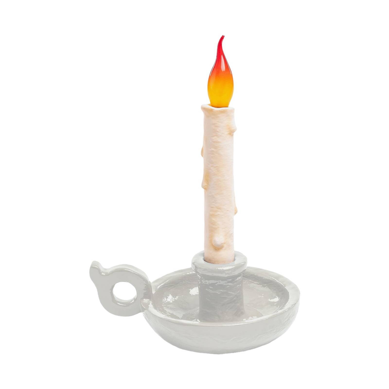 SELETTI Grimm Bugia Dekotischlampe Kerzenform weiß SELETTI Grimm Bugia Dekotischlampe Kerzenform weiß von Seletti