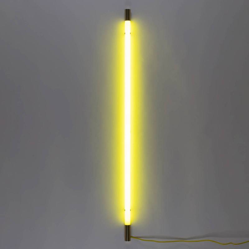 SELETTI Linea Gold LED-Wandlampe, gelb von Seletti