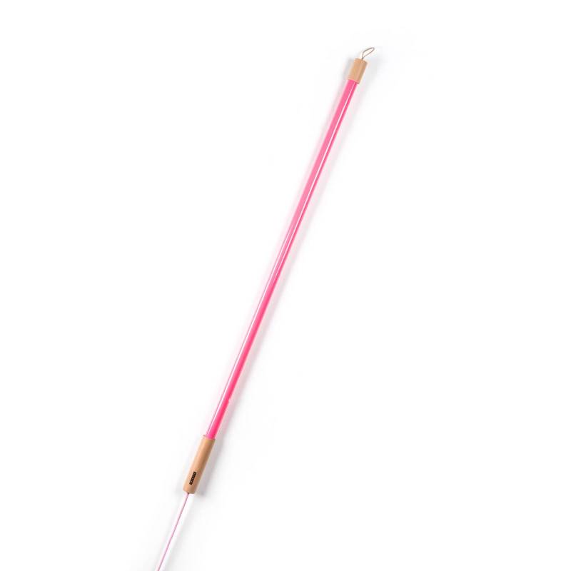 SELETTI LED-Leuchte Linea, fuchsia, Holzdetails, universal von Seletti