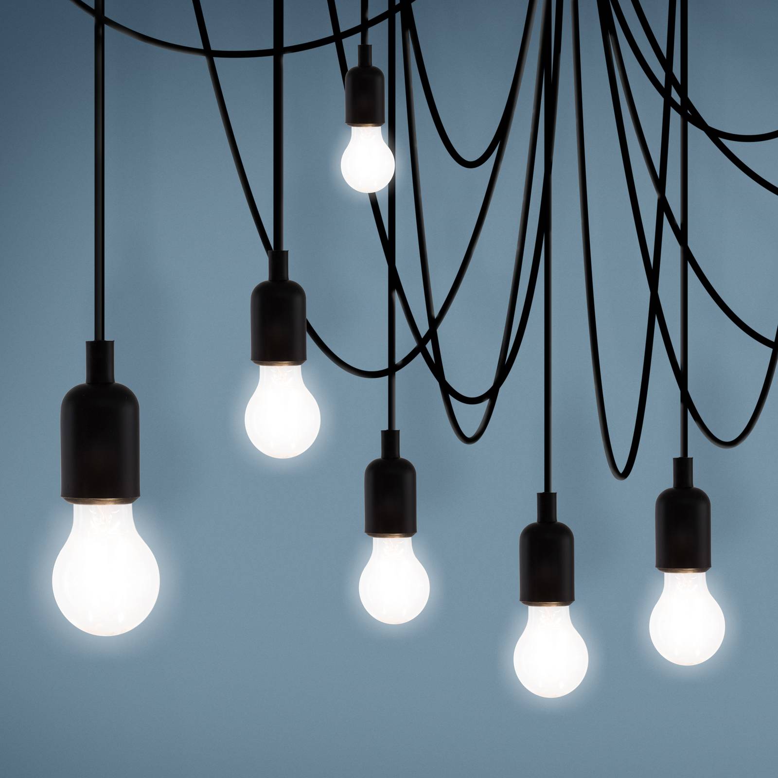 SELETTI Maman LED-Hängelampe schwarz/opal 14fl SELETTI Maman LED-Hängelampe schwarz/opal 14fl von Seletti