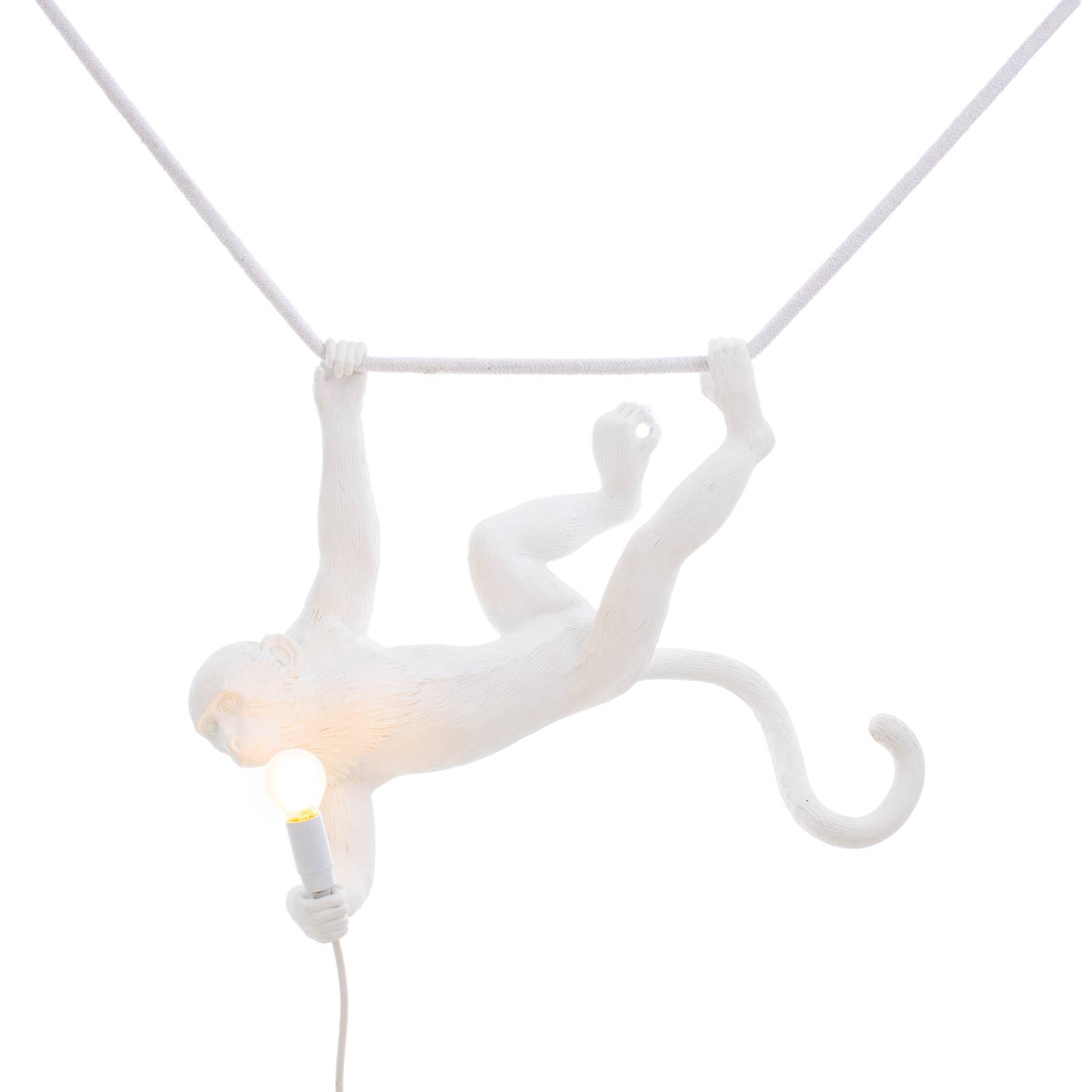 SELETTI Monkey Lamp Dekohängelampe weiß schwingend SELETTI Monkey Lamp Dekohängelampe weiß schwingend von Seletti