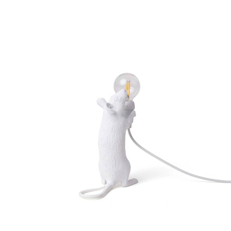 SELETTI Mouse Lamp LED-Dekolampe USB stehend weiß von Seletti