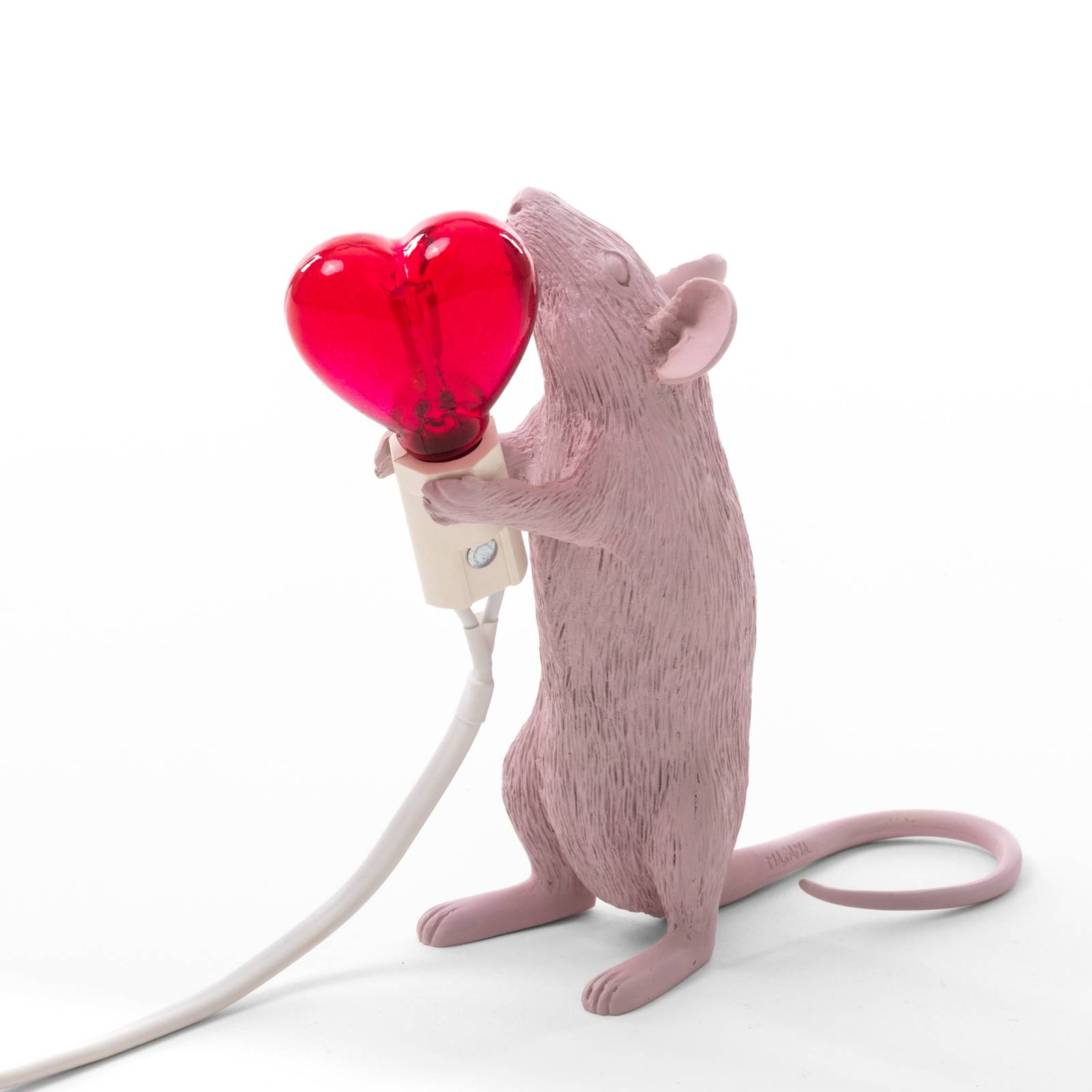 SELETTI Mouse Lamp Valentine Dekolampe USB weiß von Seletti