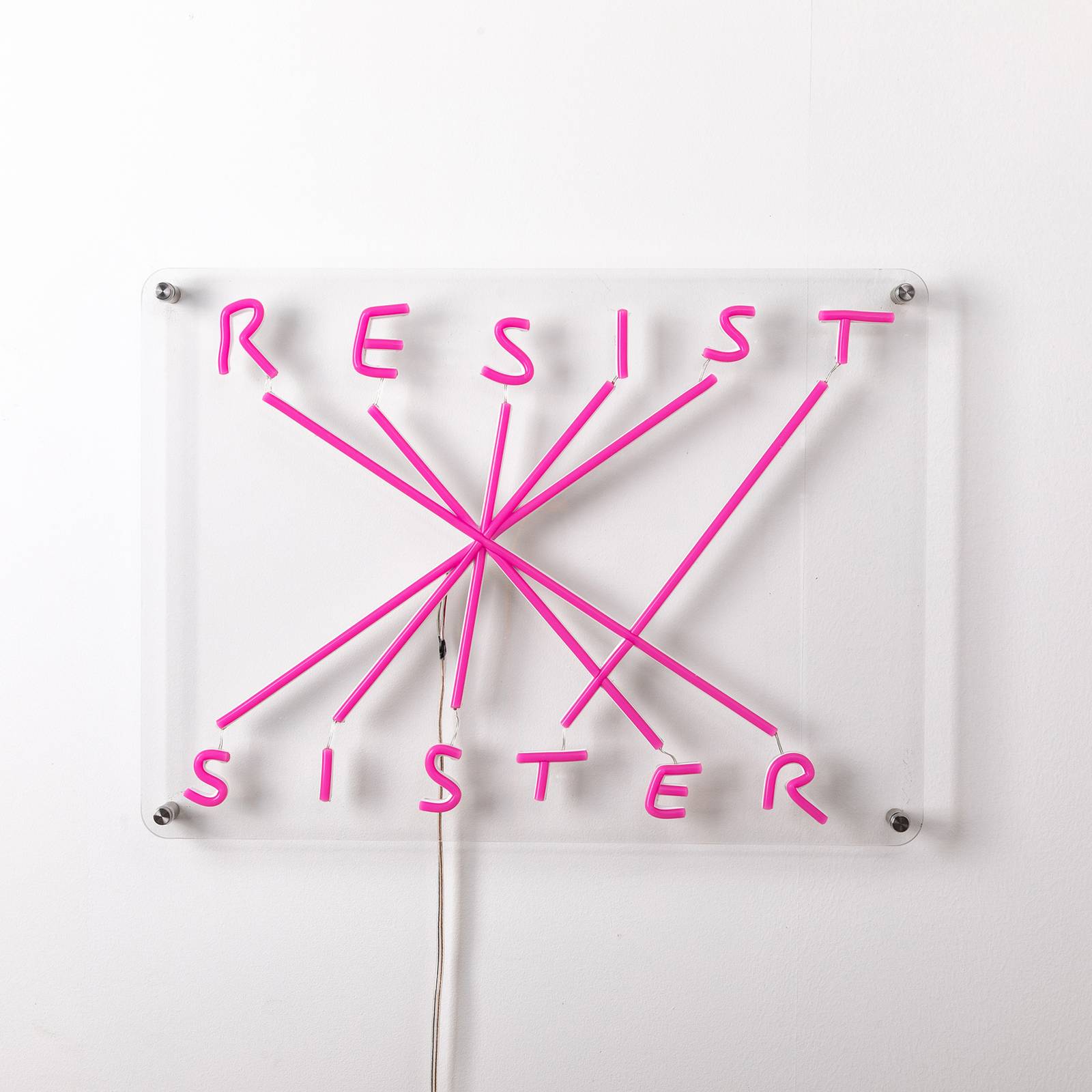 SELETTI Resist-Sister LED-Deko-Wandleuchte fuchsia SELETTI Resist-Sister LED-Deko-Wandleuchte fuchsia von Seletti