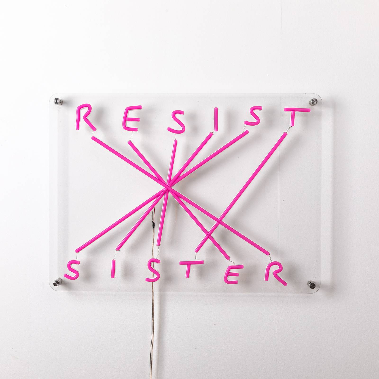 SELETTI Resist-Sister LED-Deko-Wandleuchte fuchsia von Seletti