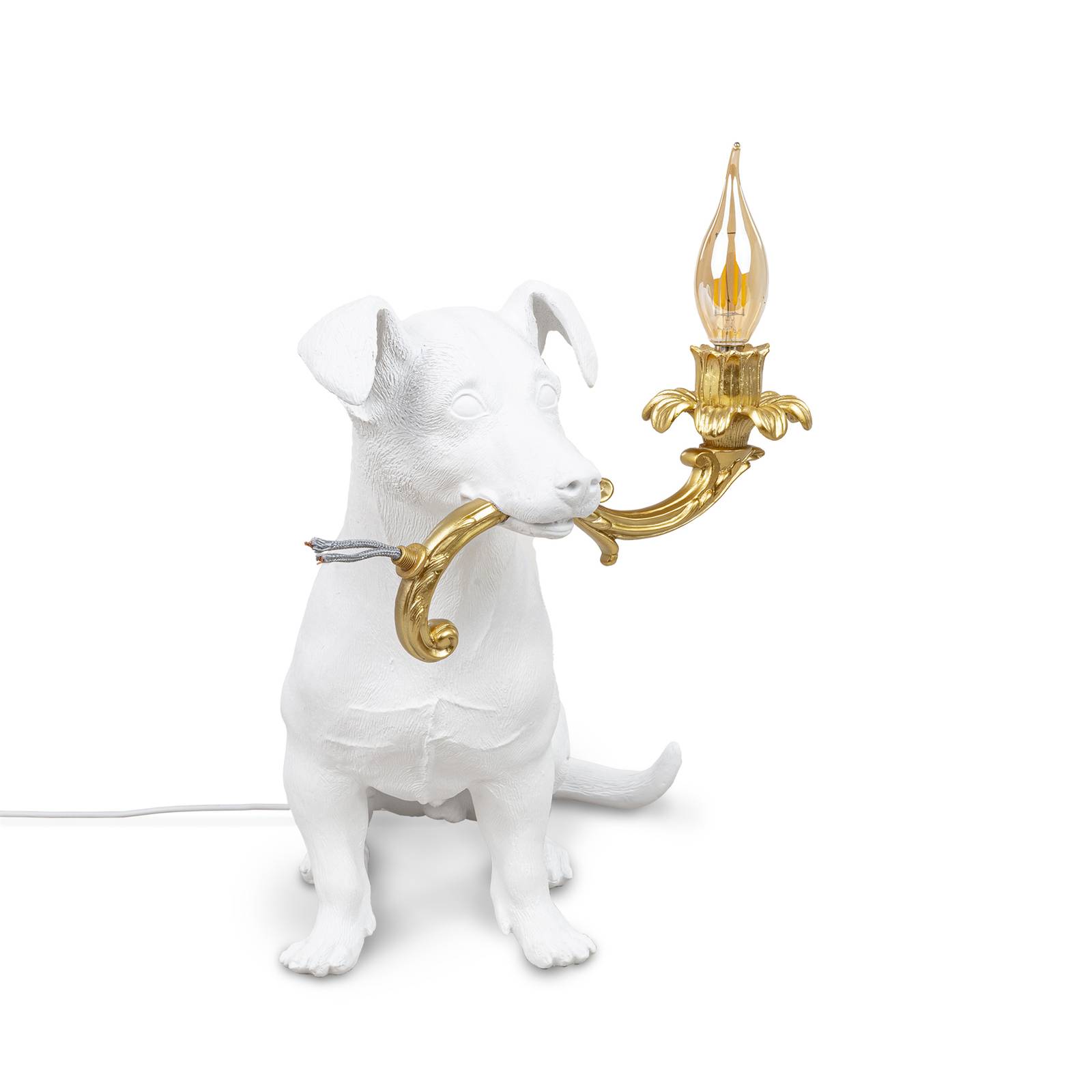 SELETTI Rio LED-Deko-Tischleuchte, Hund in Weiß SELETTI Rio LED-Deko-Tischleuchte, Hund in Weiß von Seletti