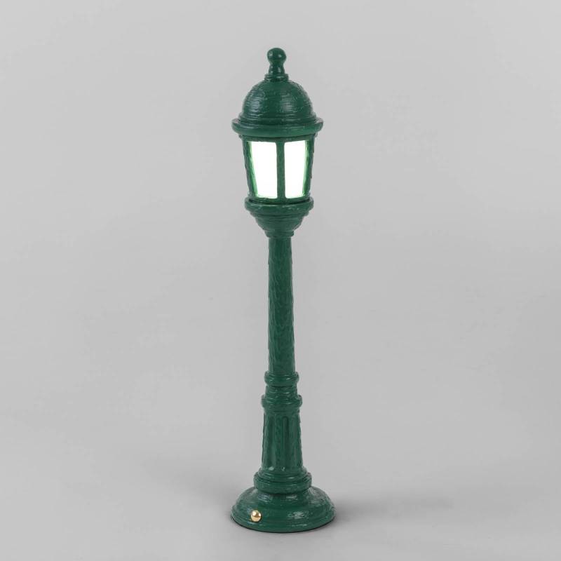 SELETTI Street Lamp LED-Außendekolampe, Akku, grün von Seletti