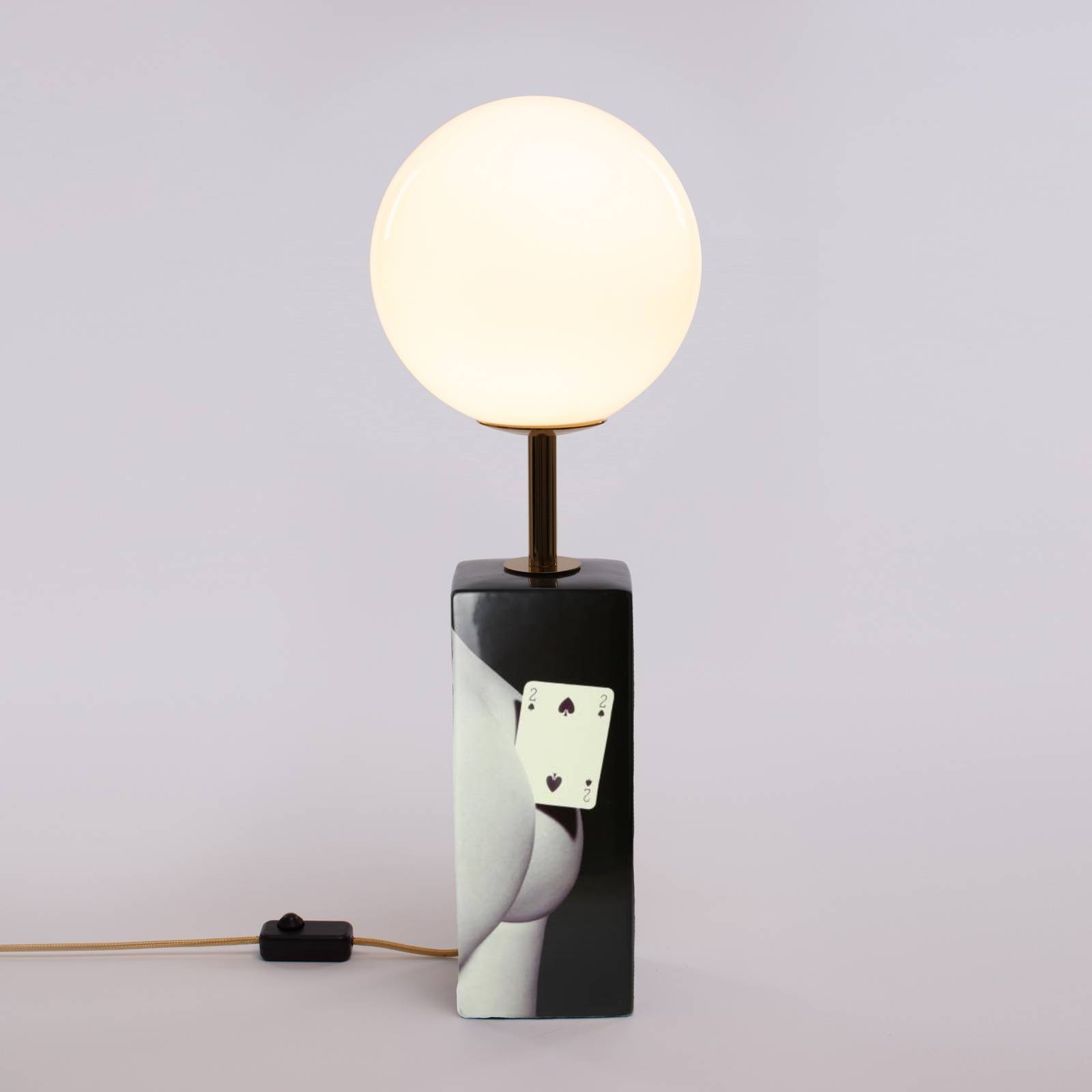 SELETTI Toiletpaper LED-Tischleuchte, Kartenmotiv SELETTI Toiletpaper LED-Tischleuchte, Kartenmotiv von Seletti
