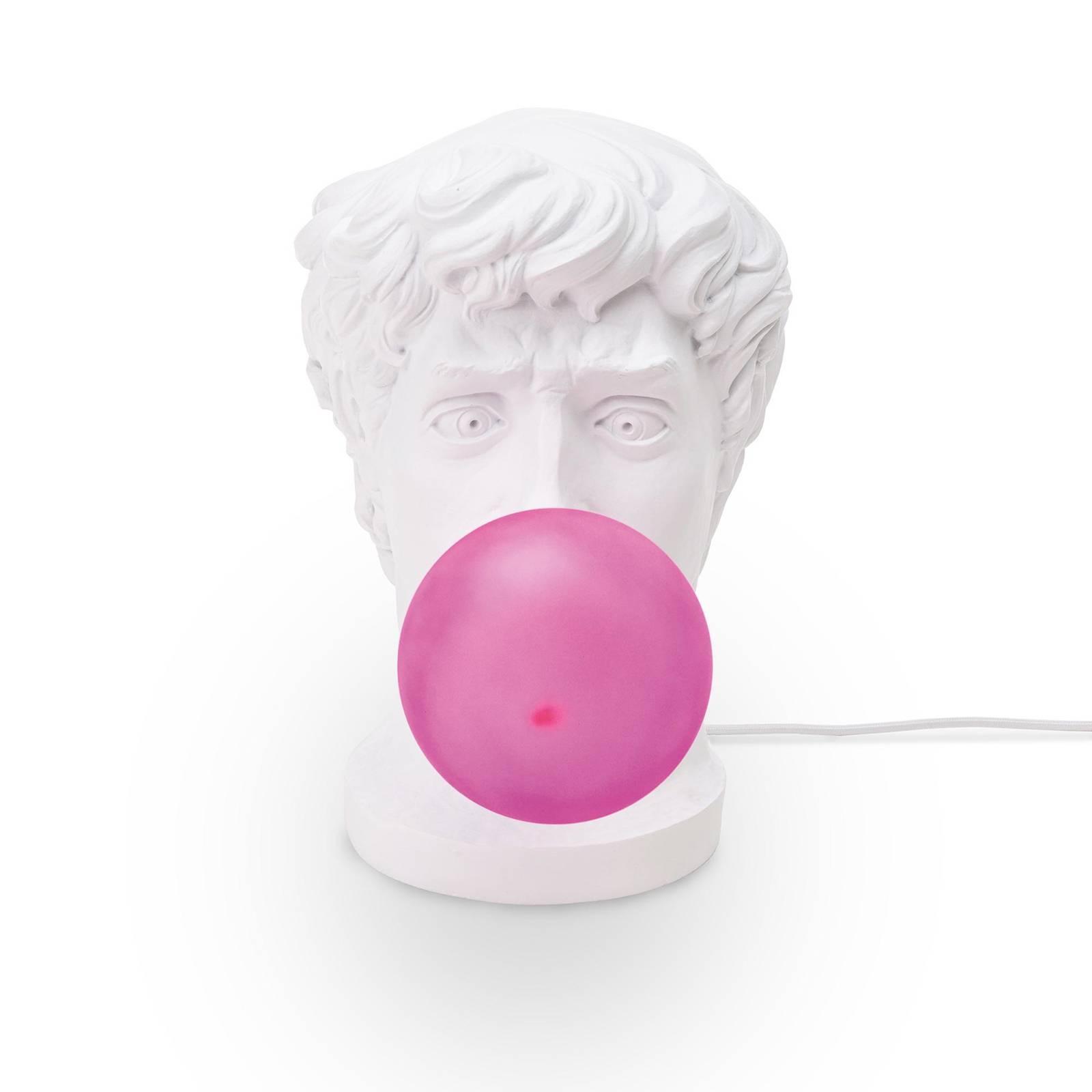 SELETTI Wonder Times LED-Deko-Tischlampe weiß/pink SELETTI Wonder Times LED-Deko-Tischlampe weiß/pink von Seletti