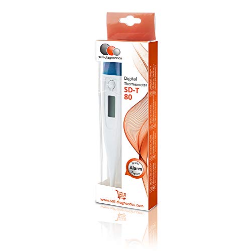 self-diagnostics Digitales Fieberthermometer mit Fieberalarm - Wasserdicht – schnelle und präzise Messung – Fiebermesser für Baby, Kind & Erwachsene - Rektal- Oral- Achselthermometer self-diagnostics Digitales Fieberthermometer mit Fieberalarm - Wasserdicht – schnelle und präzise Messung – Fiebermesser für Baby, Kind & Erwachsene - Rektal- Oral- Achselthermometer von Self-Diagnostics