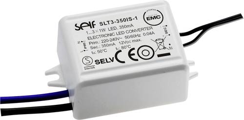 Self Electronics SLT3-350IS-1 LED-Treiber Konstantstrom 3.15W 350mA 3.0 - 9.0 V/DC Möbelzulassung, von Self Electronics