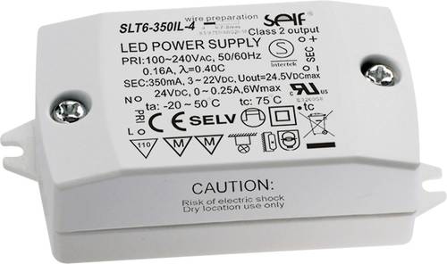 Self Electronics SLT6-350IL-4 LED-Treiber Konstantstrom 7.7W 350mA 3 - 22 V/DC Montage auf entflammb von Self Electronics