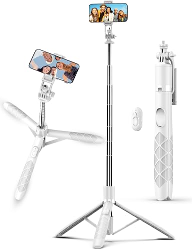 180CM Selfie Stick Stativ, Erweiterbarer All-in-1 Handy Stativ mit Kabelloser Fernbedienung, 360° Rotation Handyhalter Kompatibel mit Gopro, iPhone 15 14 13 12, Samsung, Xiaomi, Huawei von SelfieShow