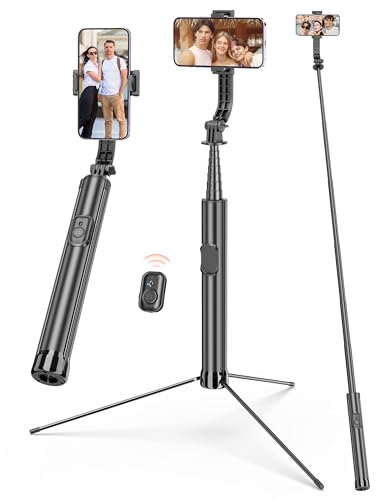 191cm Handy Stativ & Selfie Stick, Stabiles Erweiterbarer Aluminium Stangen & Metall Stativbeine Handystativhalter mit Fernauslöser, Selfie Stick Stativ Kompatibel mit iPhone 15/14/13 Pro Max/Samsung 191cm Handy Stativ & Selfie Stick, Stabiles Erweiterbarer Aluminium Stangen & Metall Stativbeine Handystativhalter mit Fernauslöser, Selfie Stick Stativ Kompatibel mit iPhone 15/14/13 Pro Max/Samsung von SelfieShow