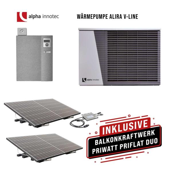 alpha innotec Luft/Wasser Wärmepumpe LWDV 91-1/3-HDV 9-1/3 inkl. GR... von Selfio