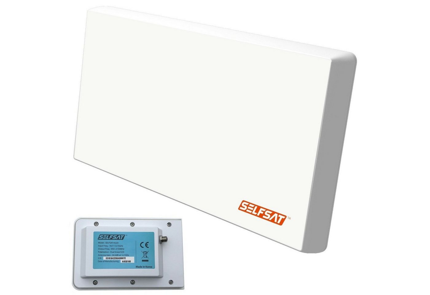 Selfsat SELFSAT H22D+ Single Antennen-Set Flachantenne mit integriertem und Flachantenne Selfsat SELFSAT H22D+ Single Antennen-Set Flachantenne mit integriertem und Flachantenne von Selfsat