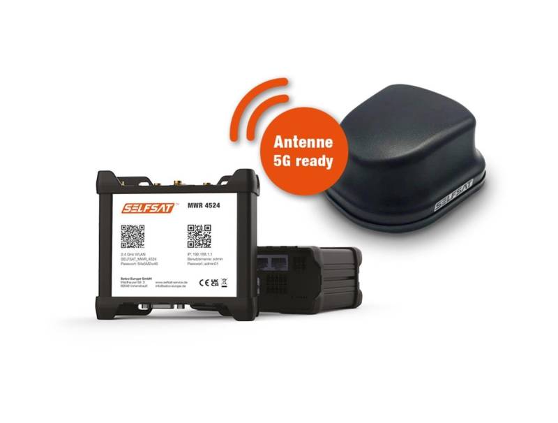 Selfsat SELFSAT MWR 4524 (4G / LTE & WLAN Internet Router bis 150 Mbps inkl. Mobilfunkantenne von Selfsat