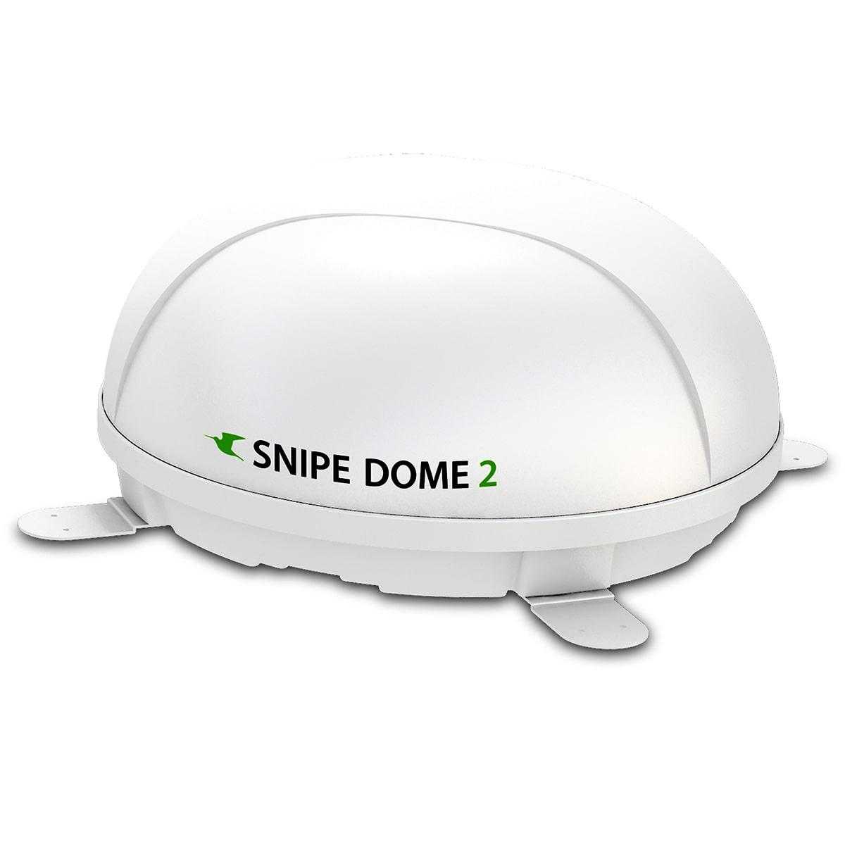 Selfsat Snipe Dome 2 Twin Vollautomatische Sat Antenne (für 2 Teilnehmer mit BT Fernbedienung) von Selfsat