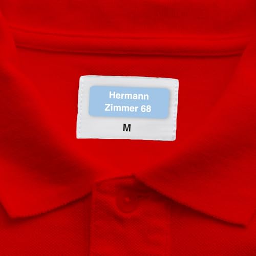 Namensaufkleber für Altenheim (250 Aufkleber) – Beschrifte Kleidung mit deinem Namen – Namensschilder für Textil. Wäsche & Mehr – Geeignet für Waschmaschine & Spülmaschine – 30 x 13 mm von SellerRocket