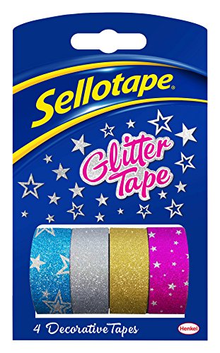 Sellotape 18 mm x 3 m Glitter Klebeband Rolle von Sellotape