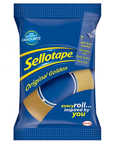 Sellotape Original Klebeband 1443251, goldfarben von Sellotape