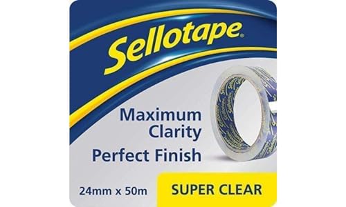 Sellotape Super Klebeband, 24 mm x 50 m, transparent von Sellotape